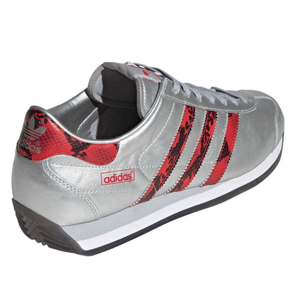 Metallic Silver - Back - Adidas Mens Country Japan Trainers