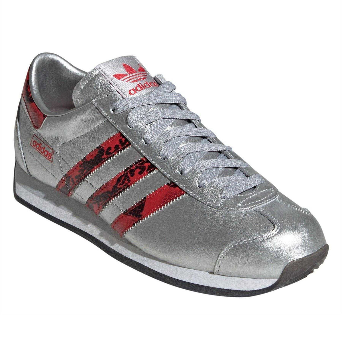 Metallic Silver - Pack Shot - Adidas Mens Country Japan Trainers