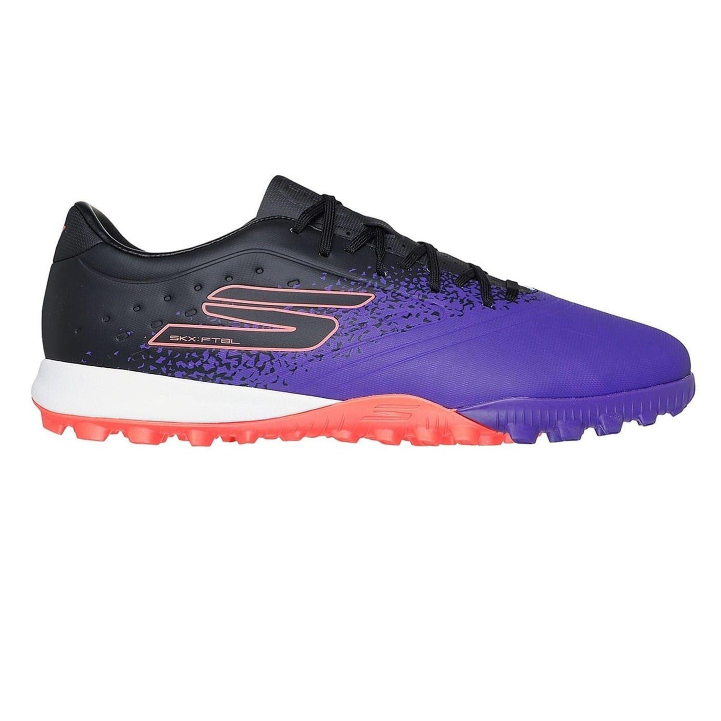 Purple-Black - Front - Skechers Mens Razor Snug Fit Artificial Ground Football Boots