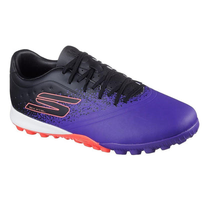 Purple-Black - Lifestyle - Skechers Mens Razor Snug Fit Artificial Ground Football Boots