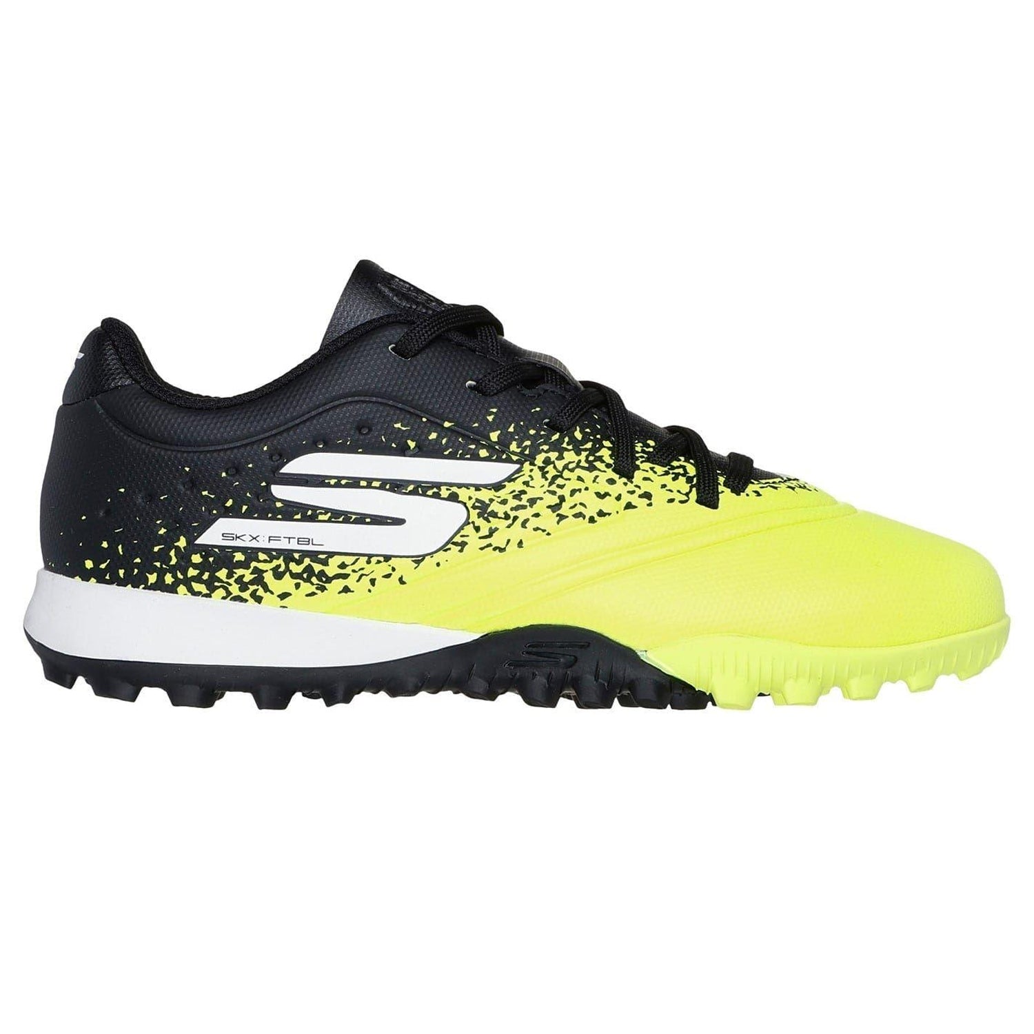 Yellow-Black - Front - Skechers Mens Razor Snug Fit Artificial Ground Football Boots