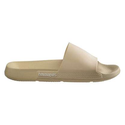 Beige - Back - Havaianas Unisex Adult Rubber Flat Slides