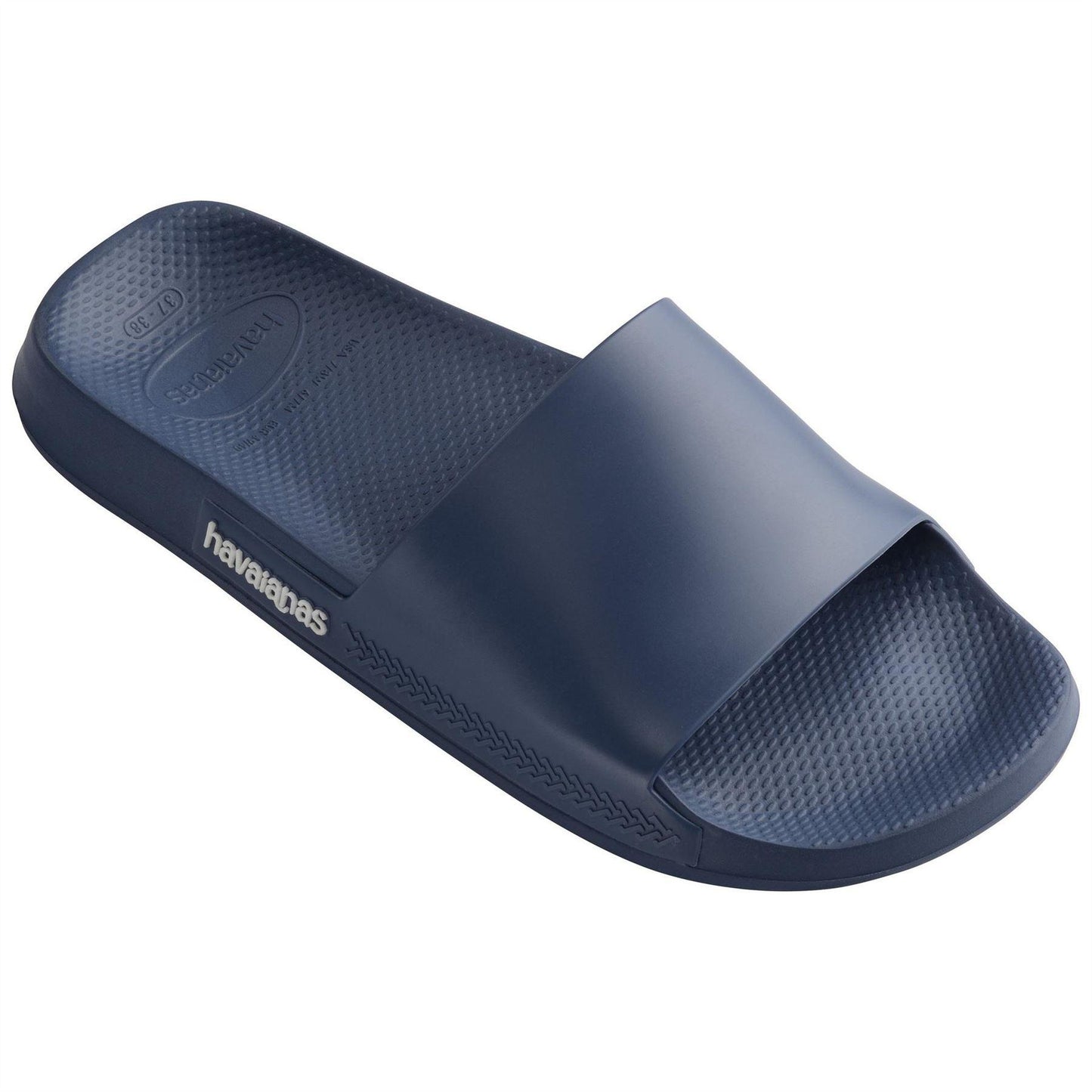 Navy - Front - Havaianas Unisex Adult Rubber Flat Slides