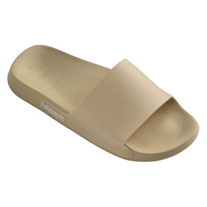 Beige - Front - Havaianas Unisex Adult Rubber Flat Slides