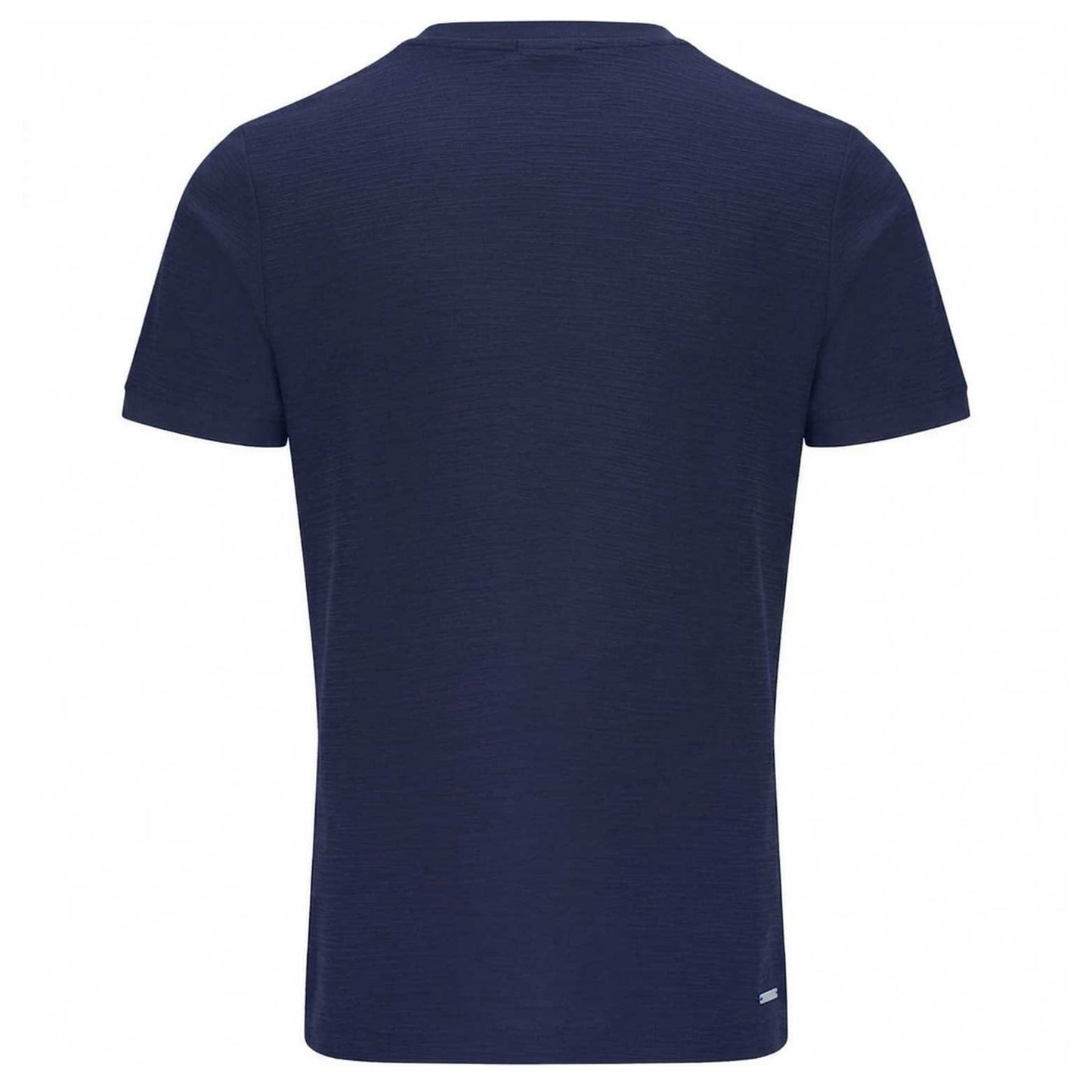 Navy - Back - Threadbare Mens Falkland Knitted T-Shirt