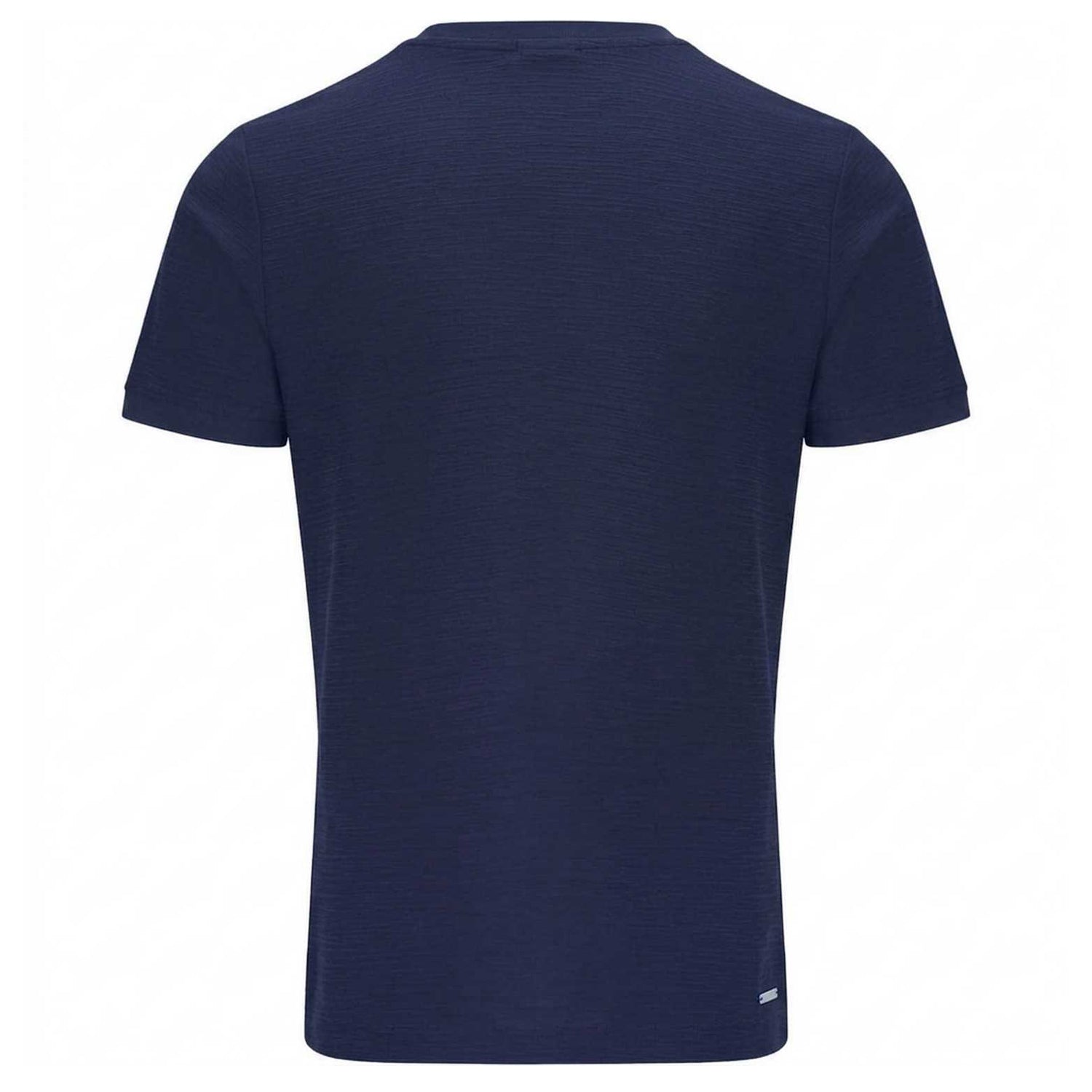 Navy - Back - Threadbare Mens Falkland Knitted T-Shirt