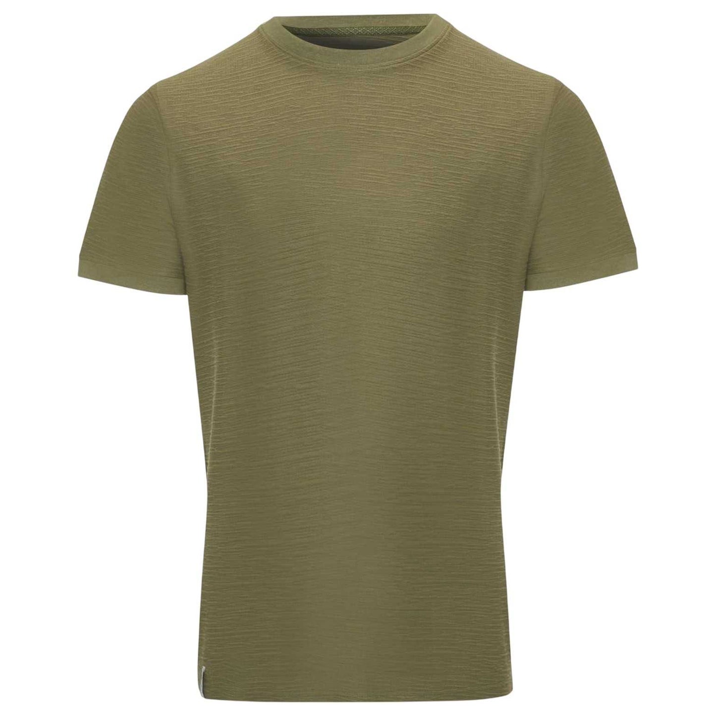 Khaki Green - Front - Threadbare Mens Falkland Knitted T-Shirt
