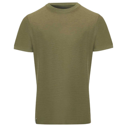 Khaki Green - Front - Threadbare Mens Falkland Knitted T-Shirt