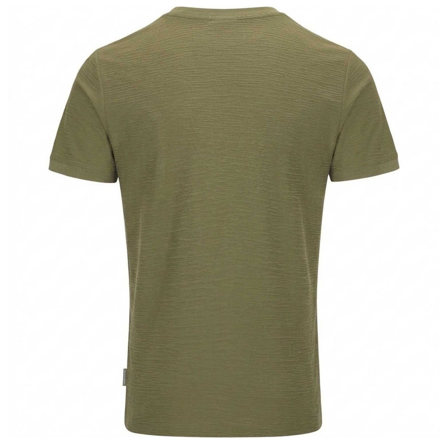 Khaki Green - Back - Threadbare Mens Falkland Knitted T-Shirt