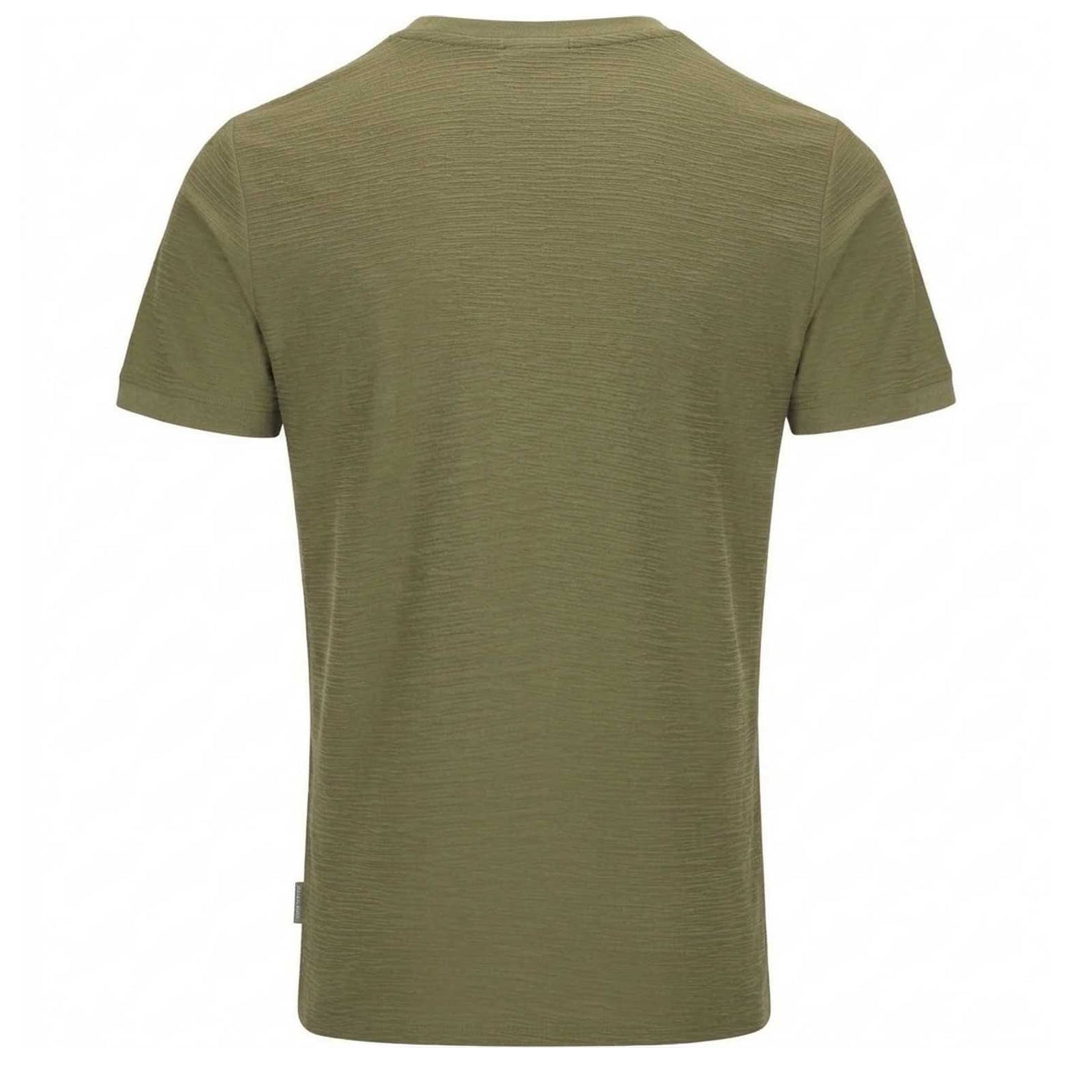 Khaki Green - Back - Threadbare Mens Falkland Knitted T-Shirt