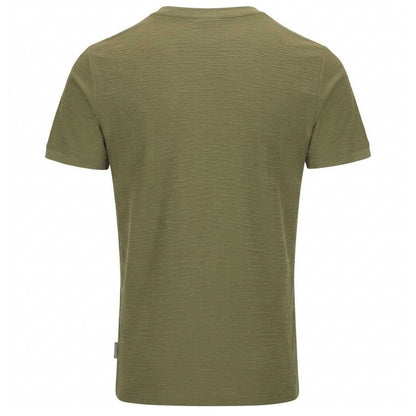 Khaki Green - Back - Threadbare Mens Falkland Knitted T-Shirt