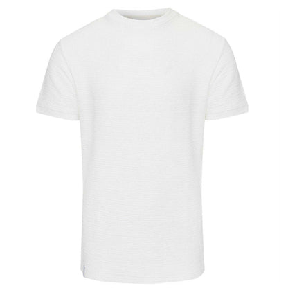 Ecru - Front - Threadbare Mens Falkland Knitted T-Shirt