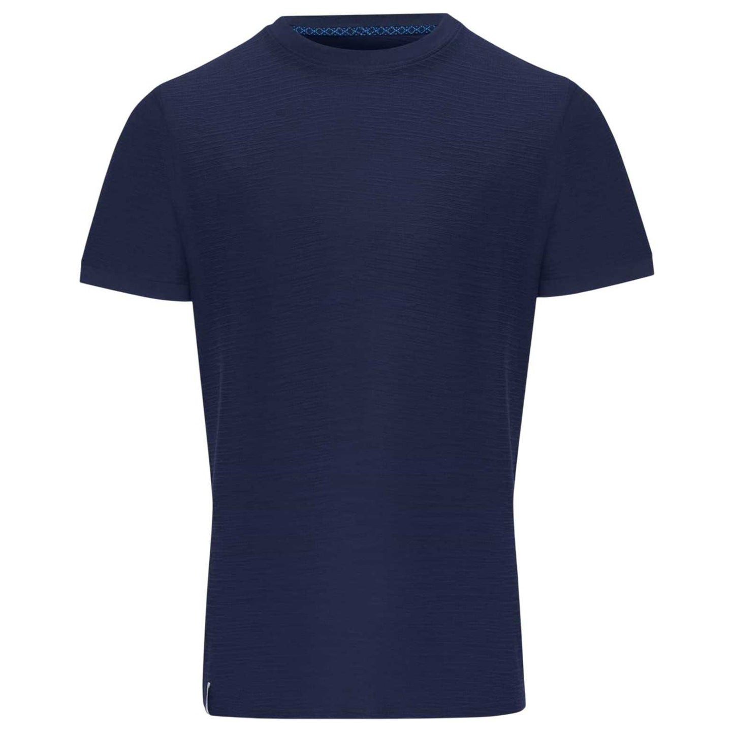 Navy - Front - Threadbare Mens Falkland Knitted T-Shirt