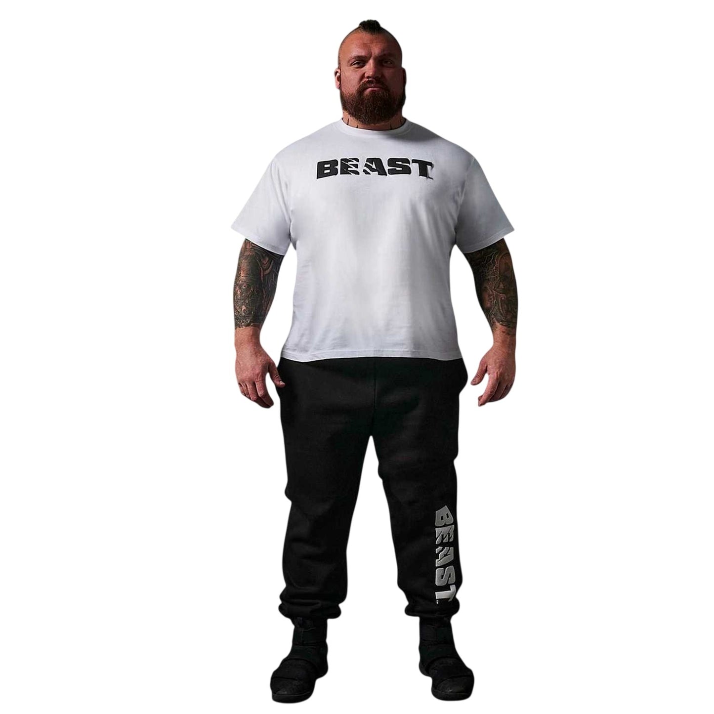 White - Side - BEAST Mens Core T-Shirt