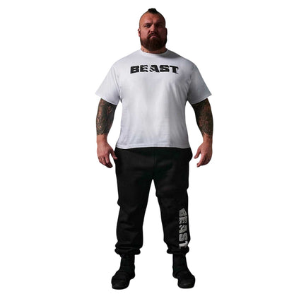 White - Side - BEAST Mens Core T-Shirt