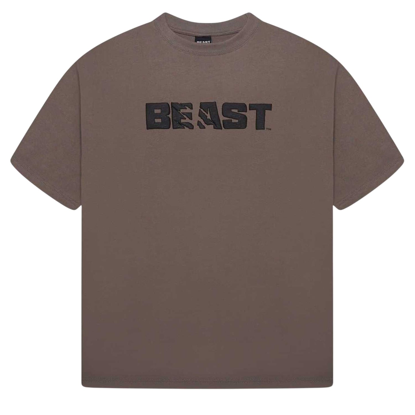 Khaki - Front - BEAST Mens Core T-Shirt
