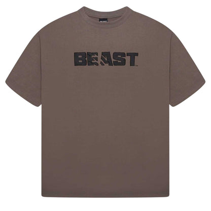 Khaki - Front - BEAST Mens Core T-Shirt