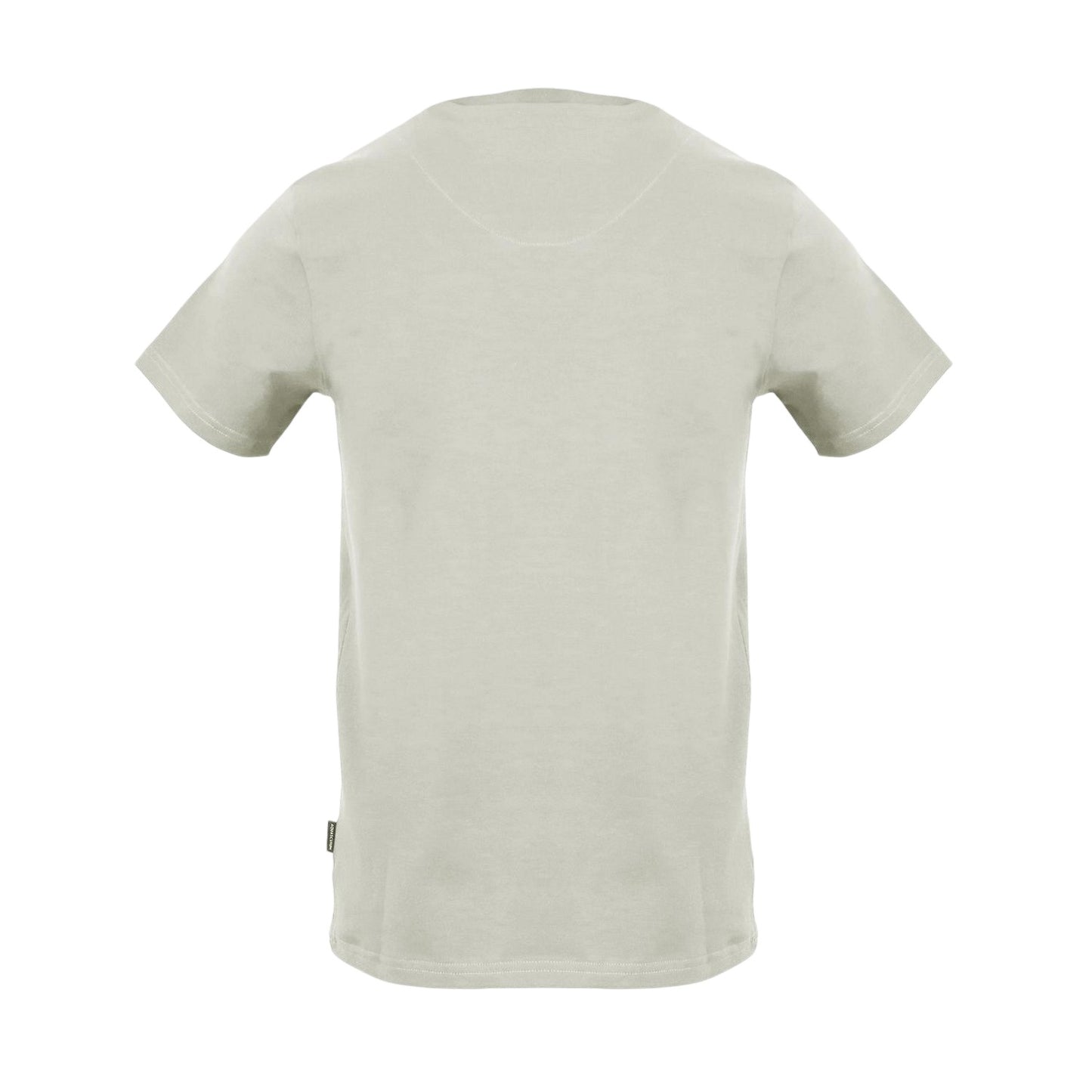 Grey - Back - Aquascutum Mens Plain Logo T-Shirt