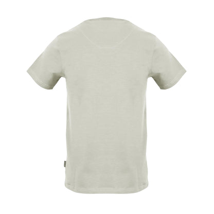 Grey - Back - Aquascutum Mens Plain Logo T-Shirt