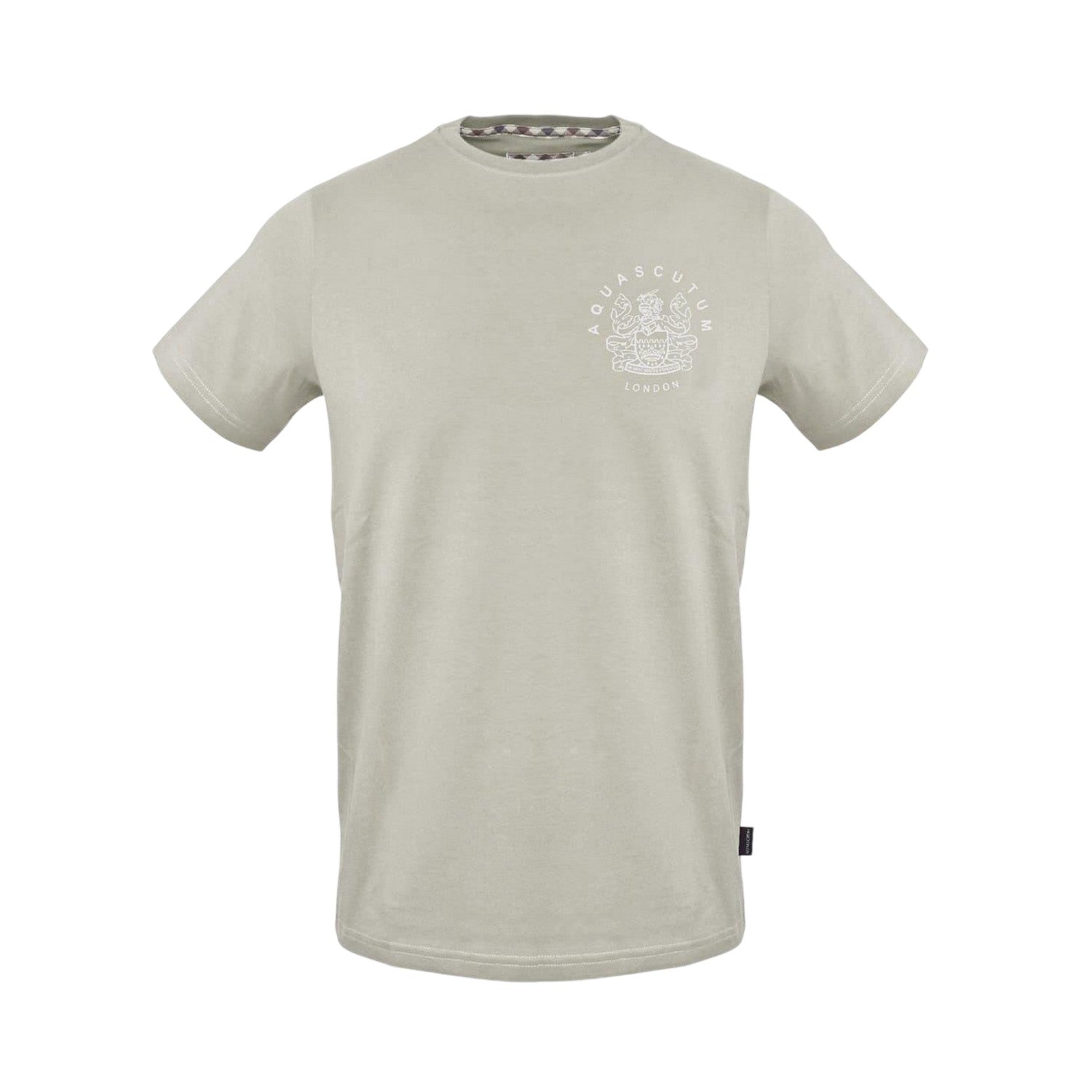 Grey - Front - Aquascutum Mens Plain Logo T-Shirt