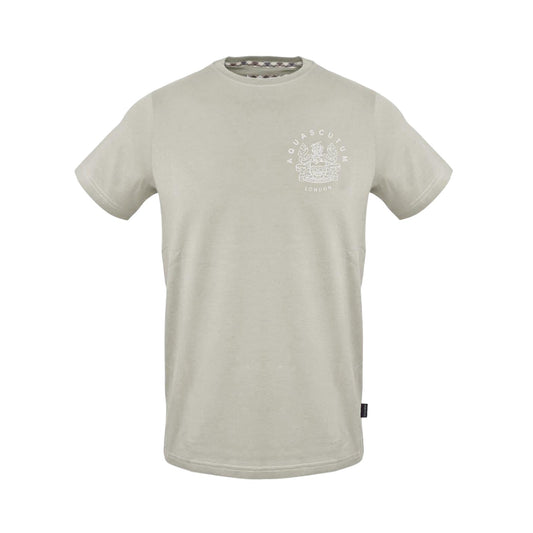 Grey - Front - Aquascutum Mens Plain Logo T-Shirt