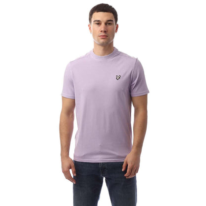 Purple - Front - Lyle & Scott Mens Dye Wash T-Shirt