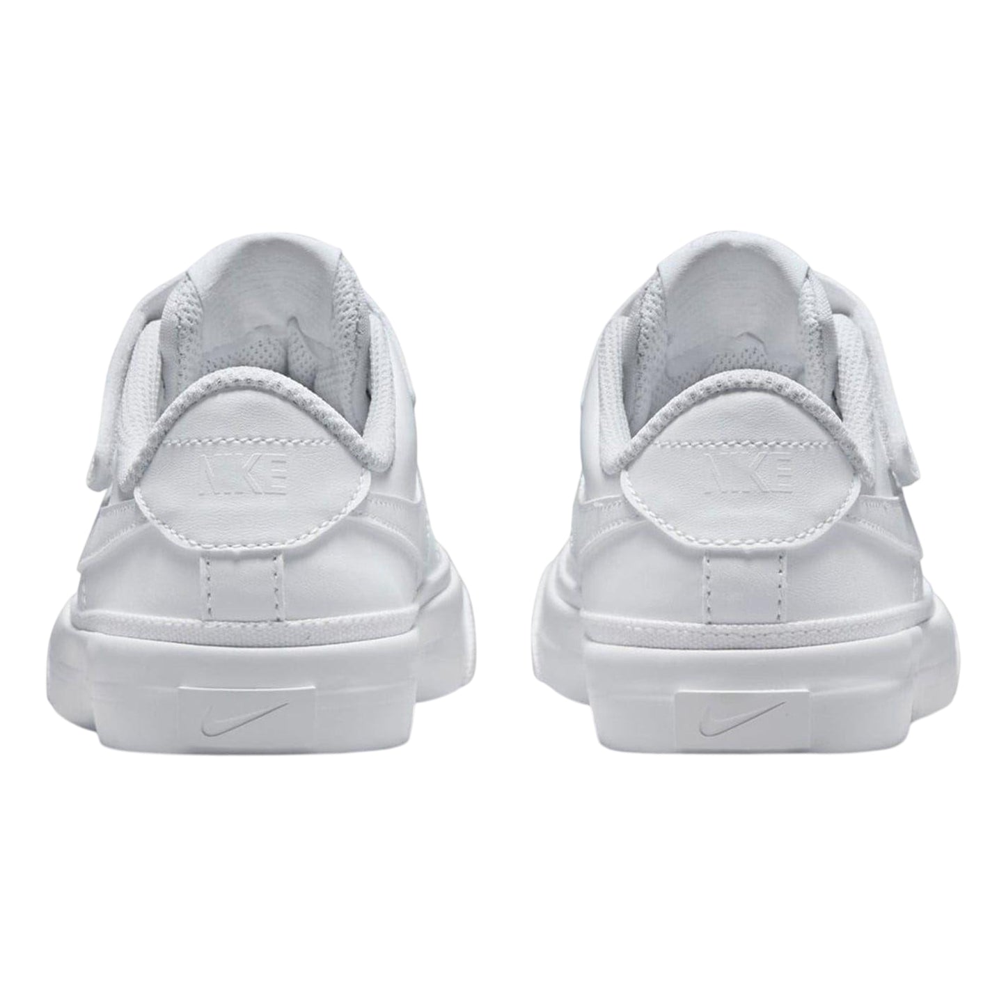White - Back - Nike Childrens-Kids Court Legacy Leather Trainers