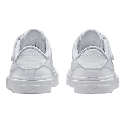 White - Back - Nike Childrens-Kids Court Legacy Leather Trainers