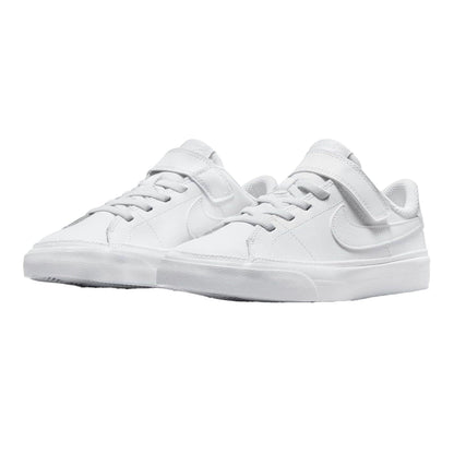 White - Lifestyle - Nike Childrens-Kids Court Legacy Leather Trainers