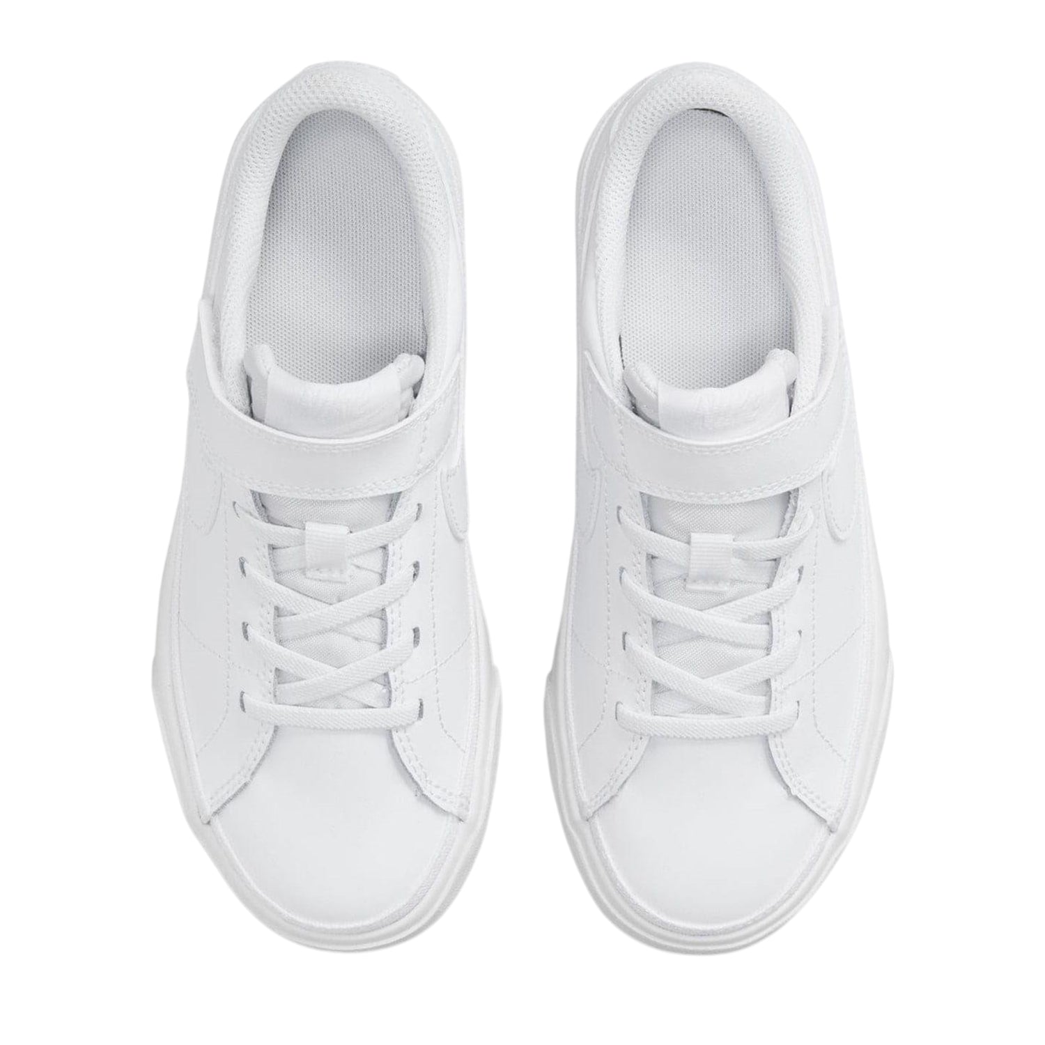 White - Pack Shot - Nike Childrens-Kids Court Legacy Leather Trainers