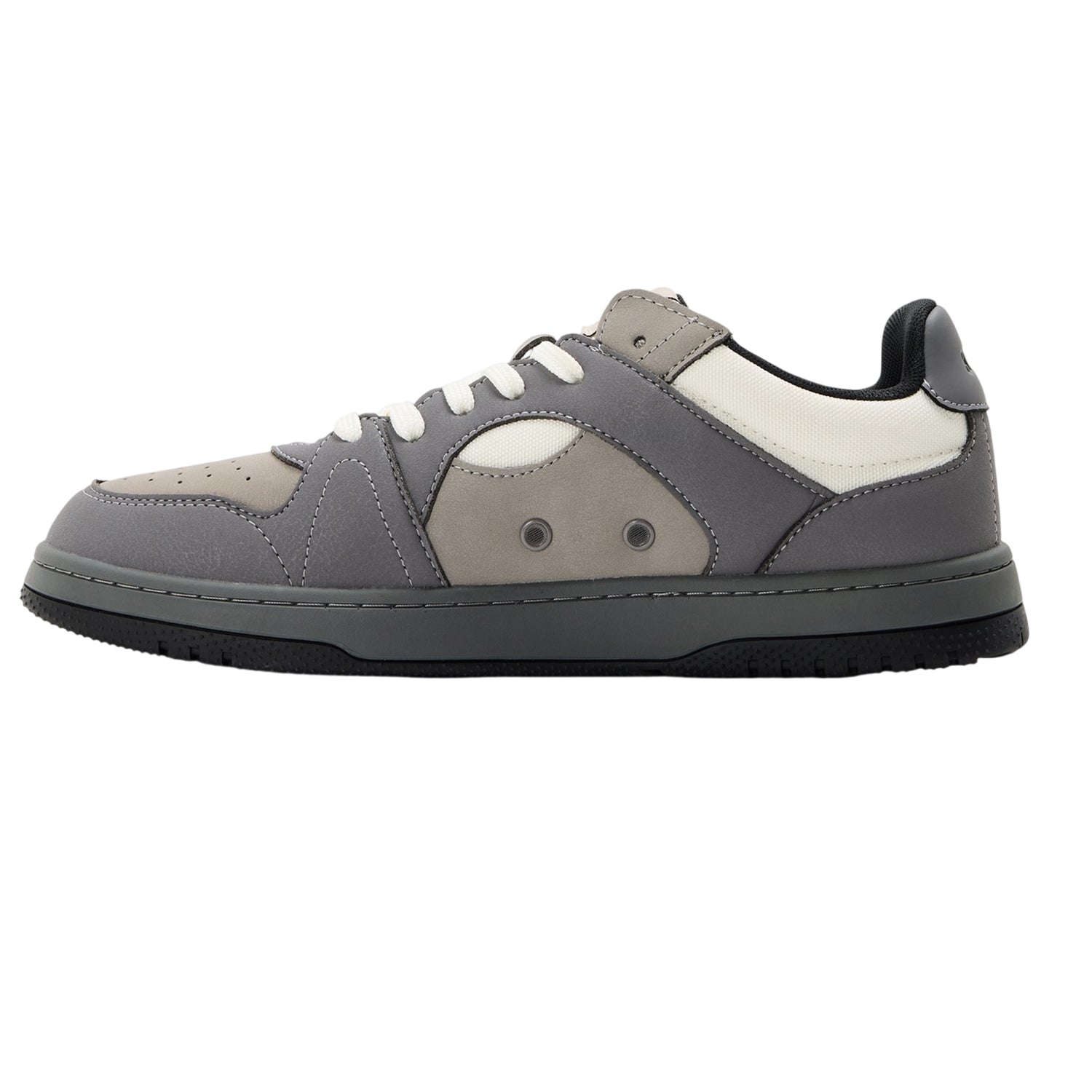 Medium Grey - Back - Hugo Mens Hadrian Tenn Pugr Trainers