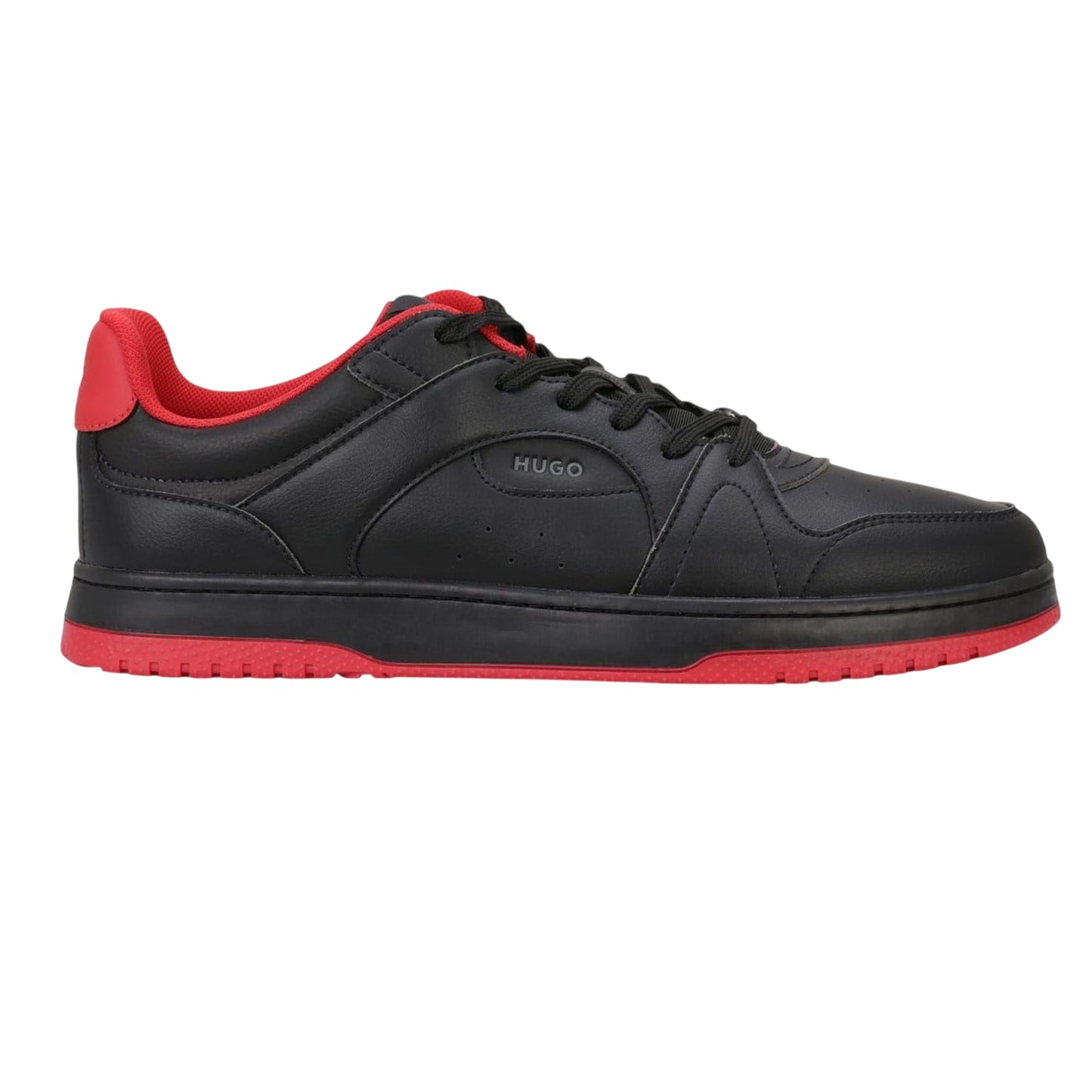 Black - Front - Hugo Mens Hadrian Tenn Pugr Trainers