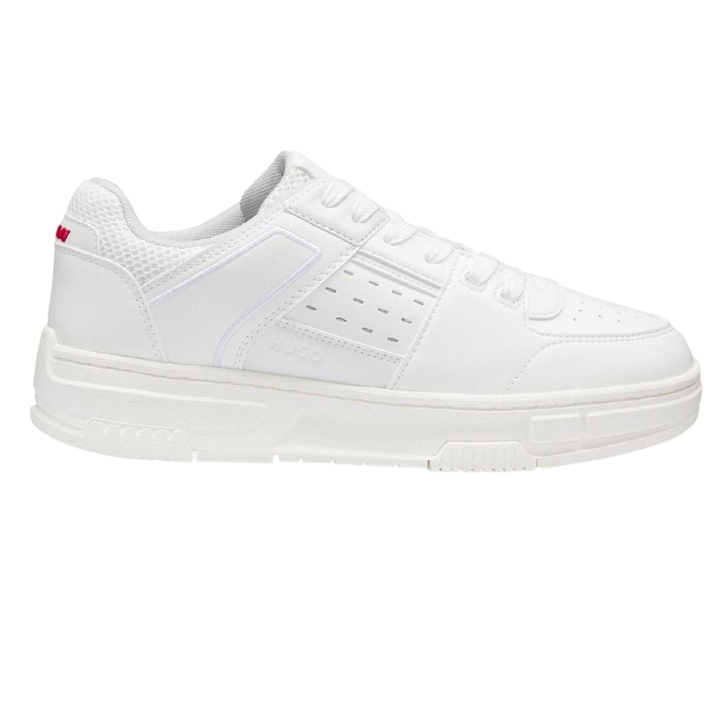 White - Front - Hugo Mens Trainers