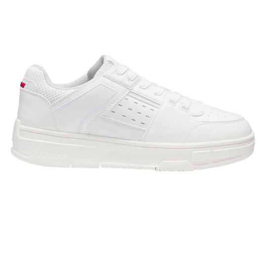 White - Front - Hugo Mens Trainers