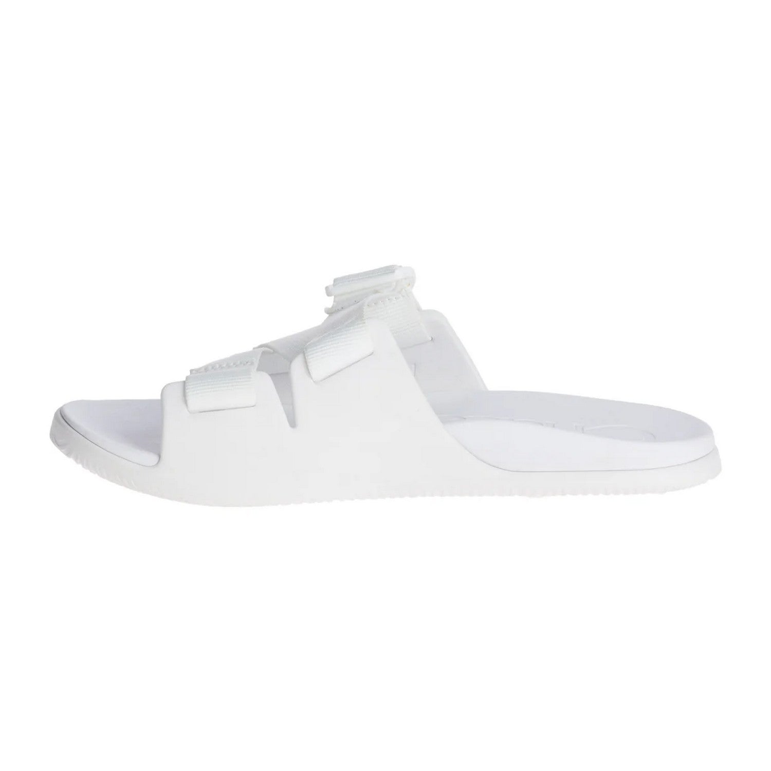 White - Side - Chaco Womens-Ladies Chillos Flatform Sliders