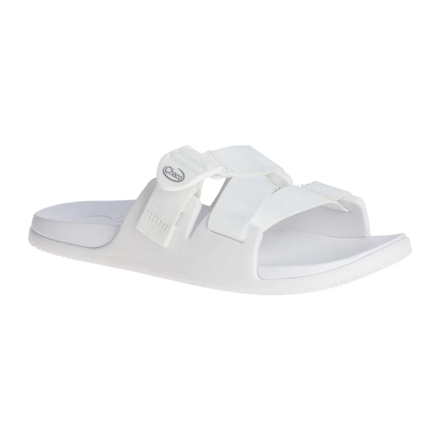 White - Pack Shot - Chaco Womens-Ladies Chillos Flatform Sliders
