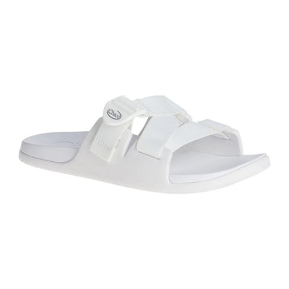White - Pack Shot - Chaco Womens-Ladies Chillos Flatform Sliders