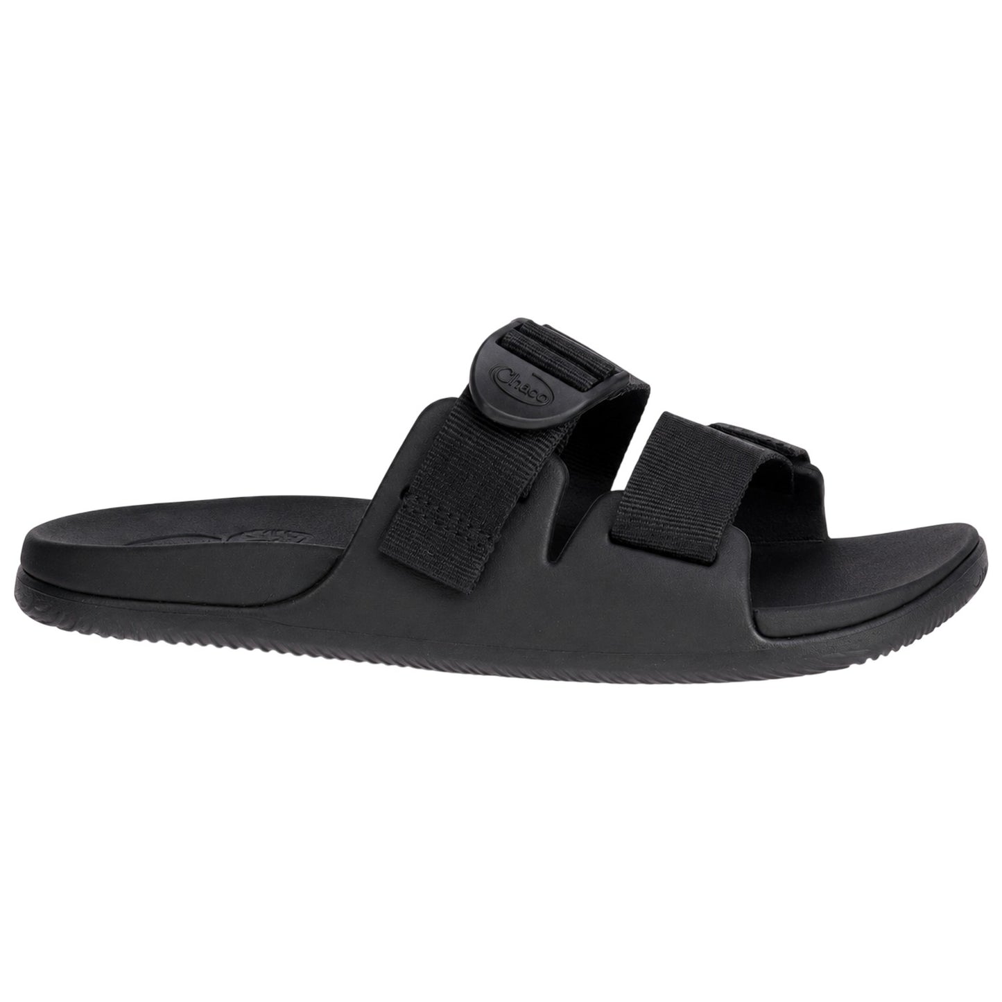 Black - Front - Chaco Womens-Ladies Chillos Flatform Sliders