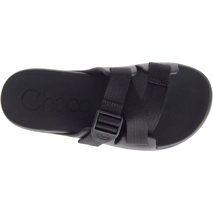Black - Side - Chaco Womens-Ladies Chillos Flatform Sliders