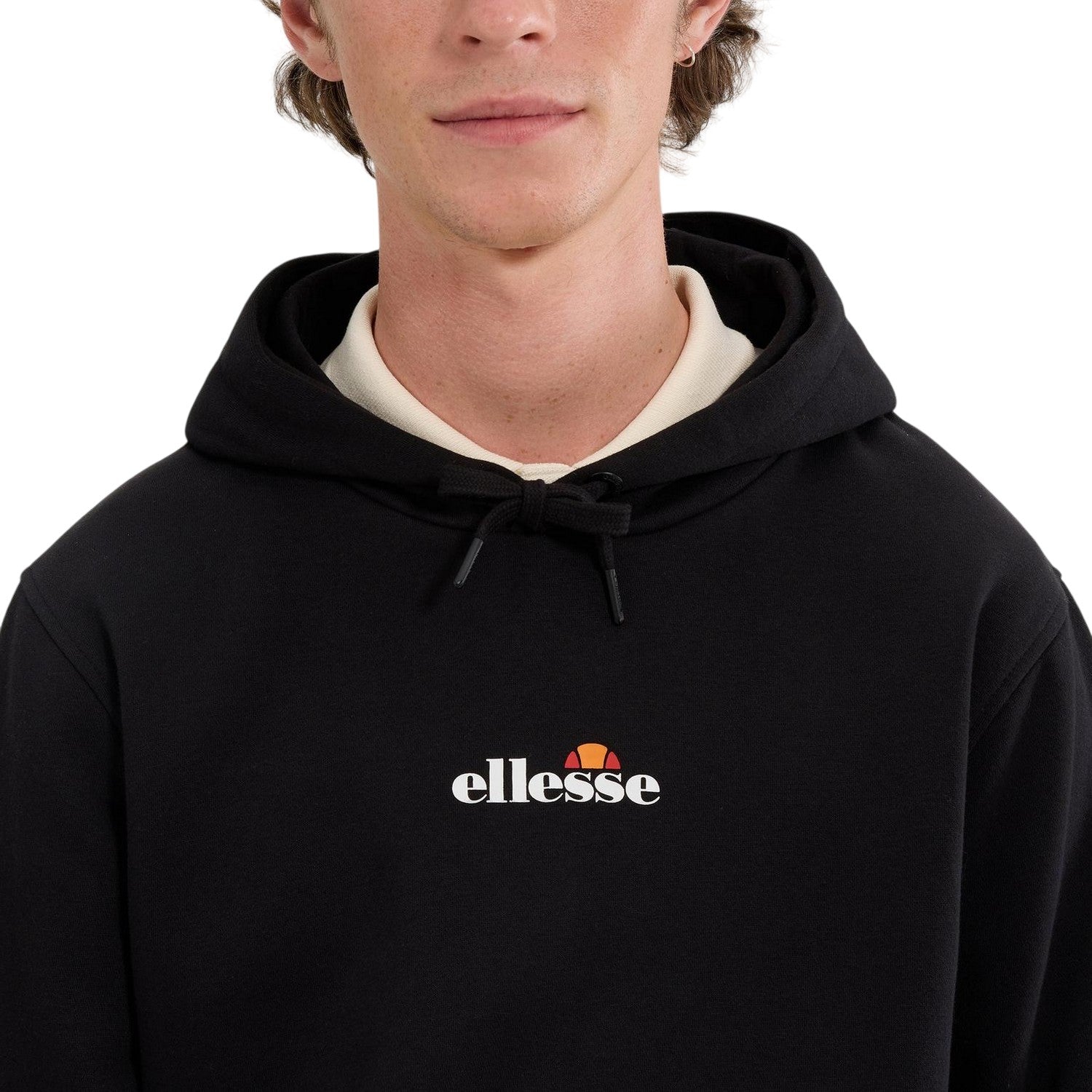 Black - Side - Ellesse Mens Pershuta 2 Pullover Hoodie