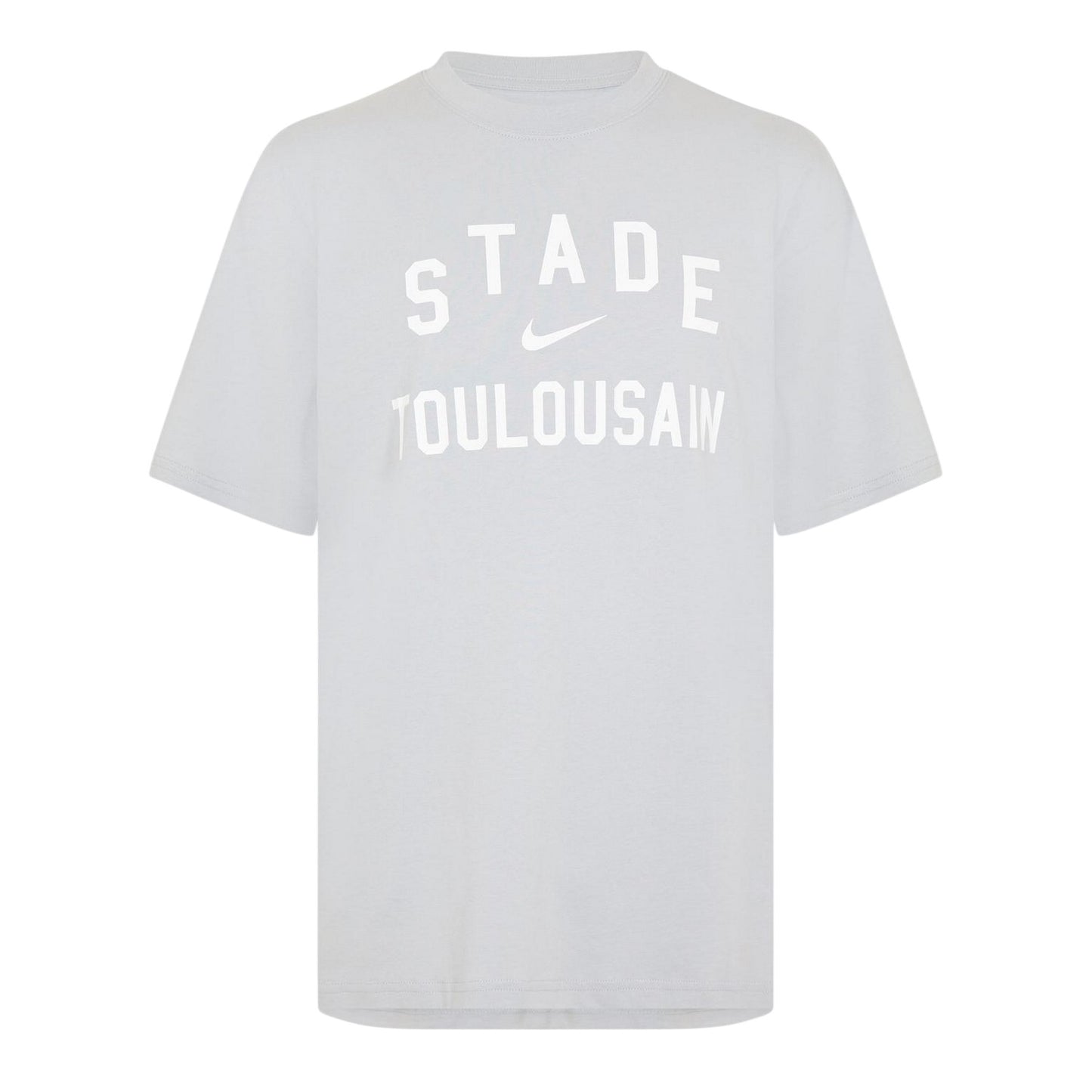 Wolf Grey-White - Front - Nike Mens Stade Logo T-Shirt