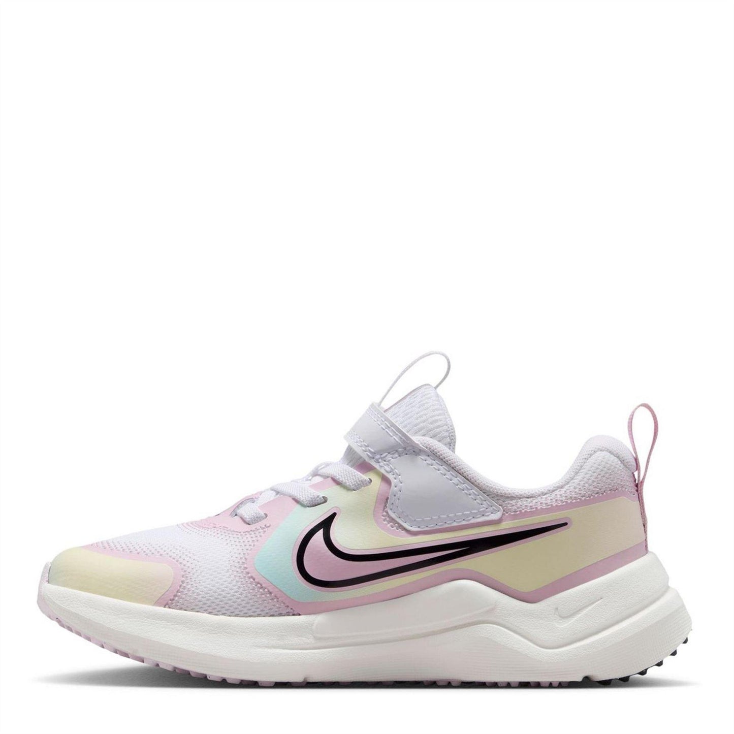 White-Black-Lilac - Back - Nike Childrens-Kids Cosmic Trainers
