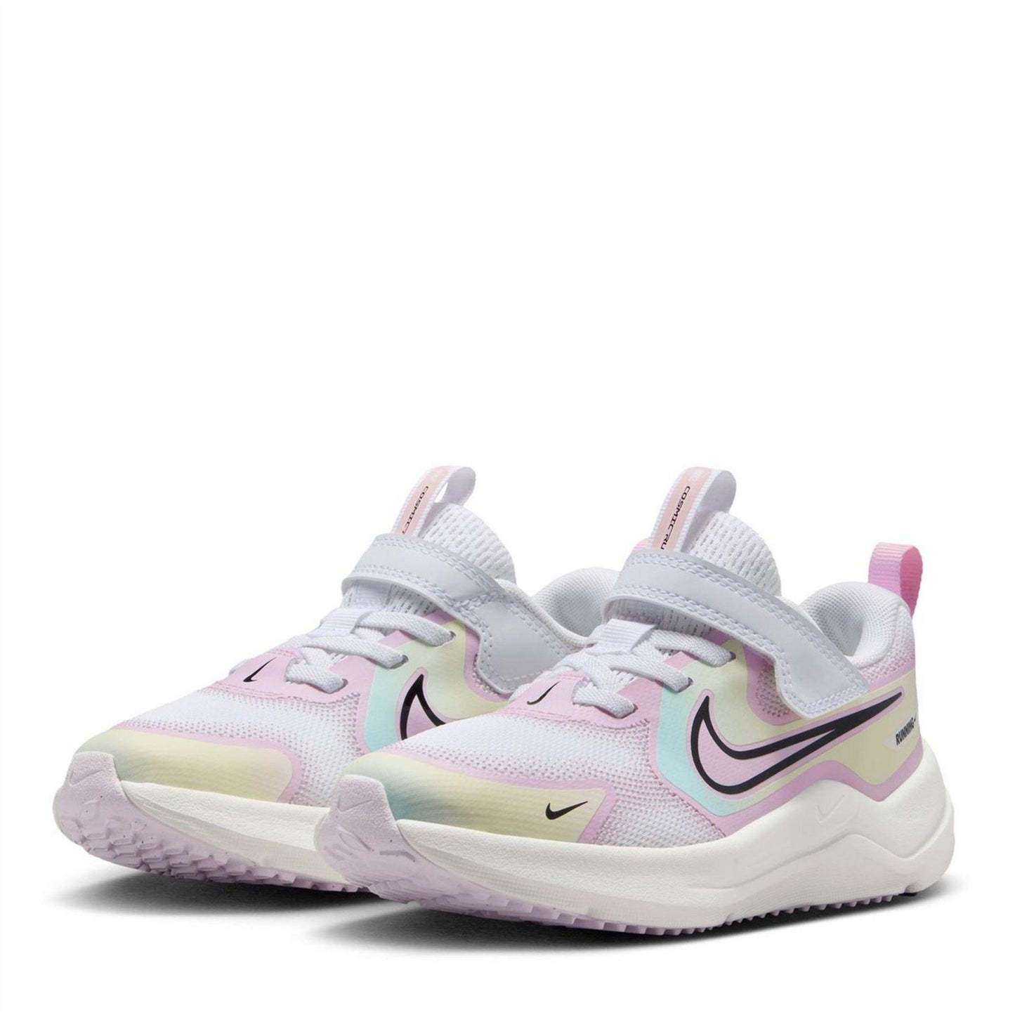 White-Black-Lilac - Side - Nike Childrens-Kids Cosmic Trainers