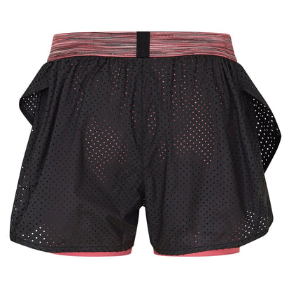 Black - Back - Skins Womens-Ladies Dnamic Performance 2 Layer Running Shorts