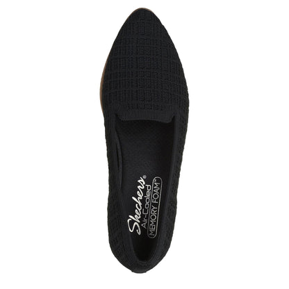 Black - Lifestyle - Skechers Womens-Ladies Cleo Wedge Trainers