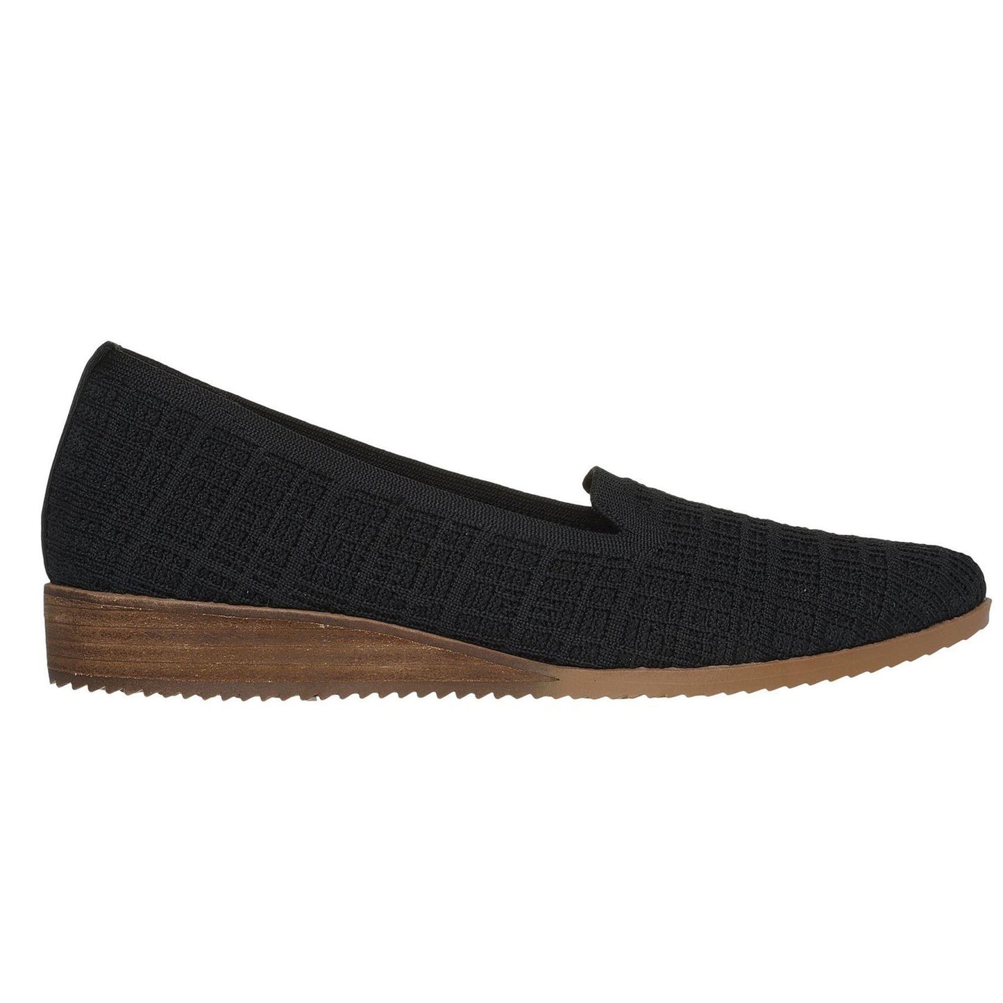 Black - Front - Skechers Womens-Ladies Cleo Wedge Trainers