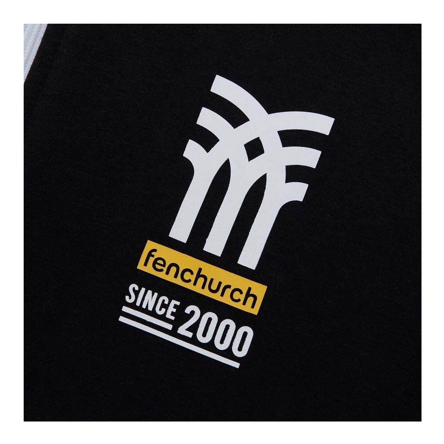 Black - Side - Fenchurch Mens Full Zip Hoodie