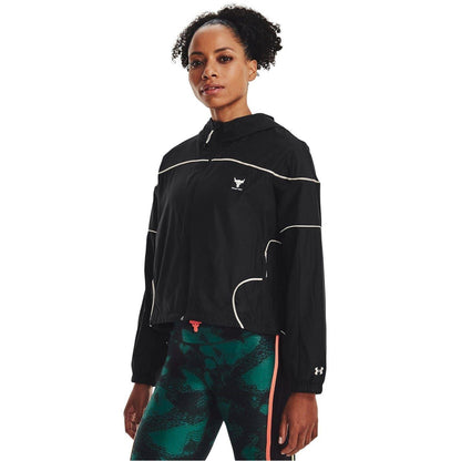 Black - Lifestyle - Under Armour Mens Project Rock Reflective Hooded Jacket