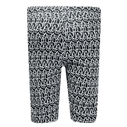 Black-Pink - Back - Adidas Boys Performance Script Shorts