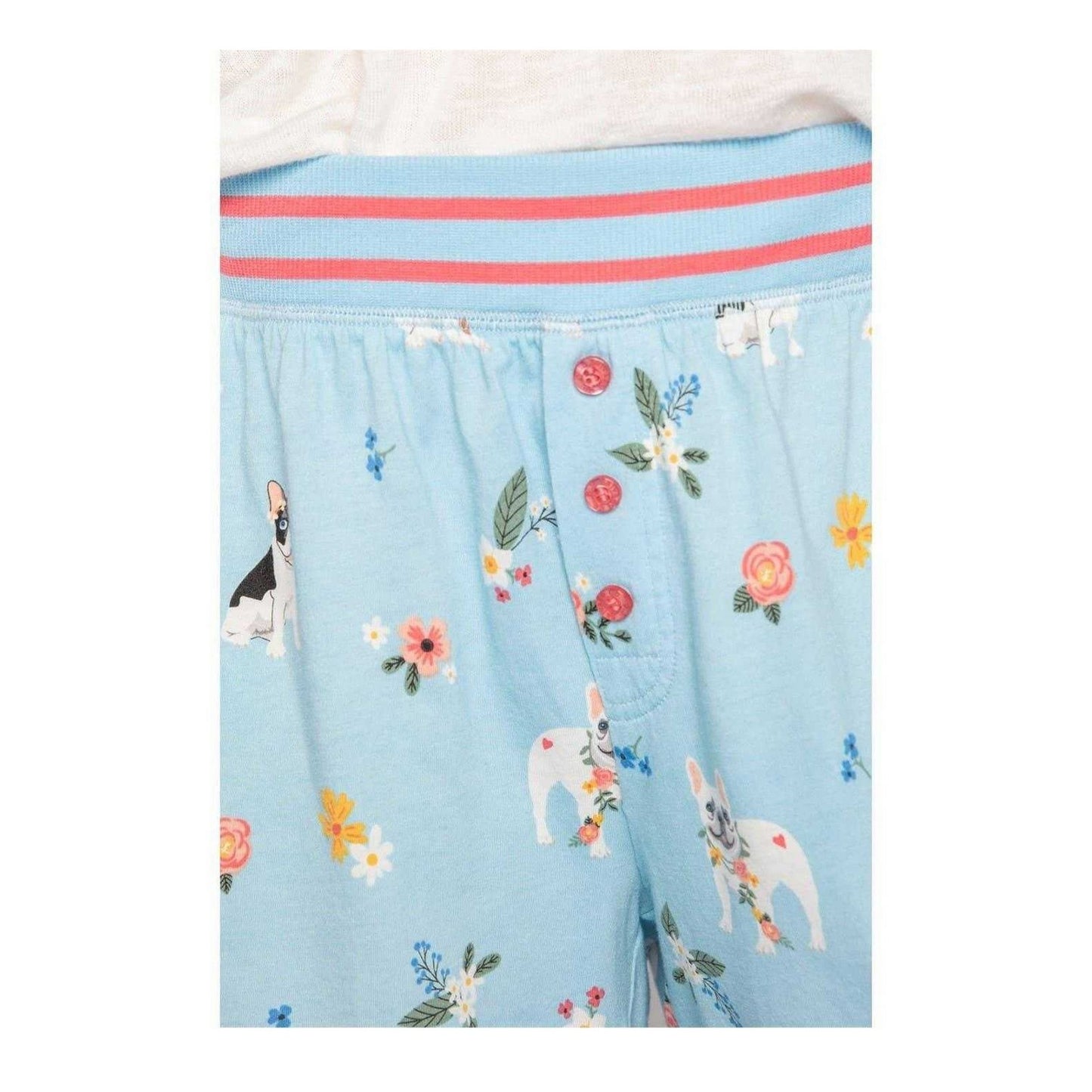 Light Blue - Back - PJ Salvage Womens-Ladies Printed Pyjama Shorts